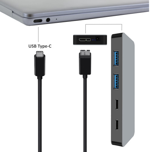 Hub USB Ewent EW1142 4-Port USB-C 3.2 Gen1 3