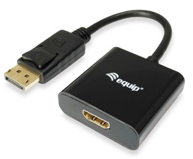 Adaptador EQUIP DisplayPort para HDMI M/F Preto 1