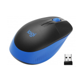 Rato Óptico Logitech M190 Full-Size Wireless Mouse 1000DPI Azul image