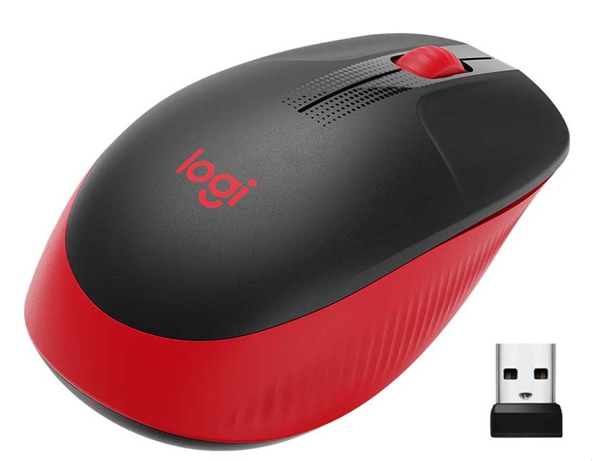 Rato ptico Logitech M190 Full-Size Wireless Mouse 1000DPI Vermelho 1