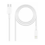 Cabo NanoCable Type-C - Lightning 1 metro branco image