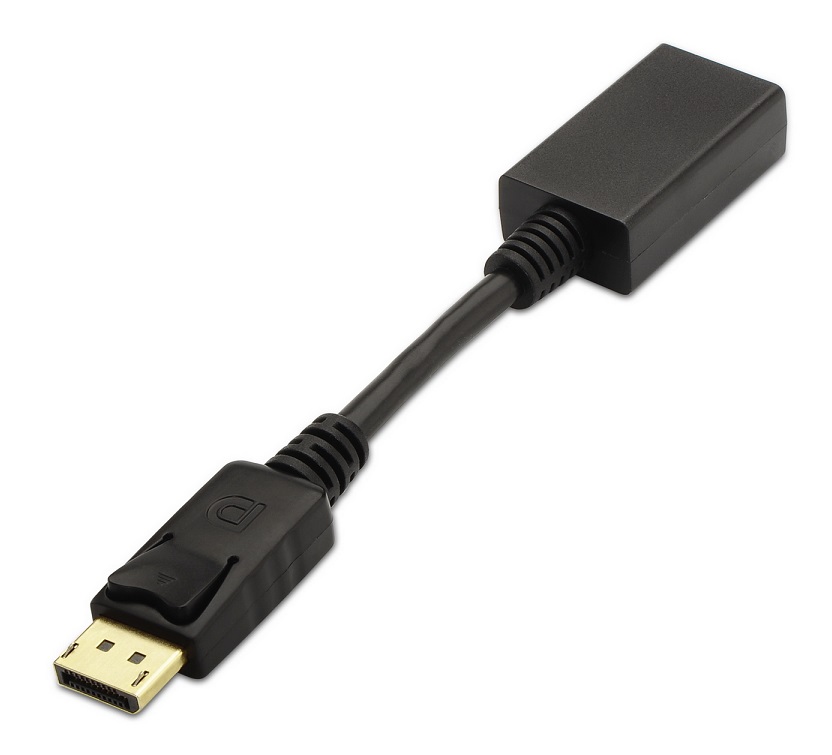 Adaptador Aisens DisplayPort para HDMI M/F Preto 1