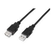 Cabo Aisens Extensão USB 2.0 Type-A M p/ Type-A F 3m Preto image