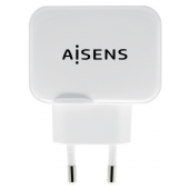 Carregador Aisens USB 17W 5V/3.4A, 2xUSB com controlo AI, Branco image