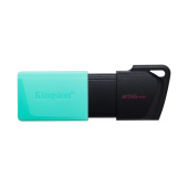 Pen Drive Kingston DataTraveler Exodia M USB 3.2 256GB Preta/Azul Turquesa image