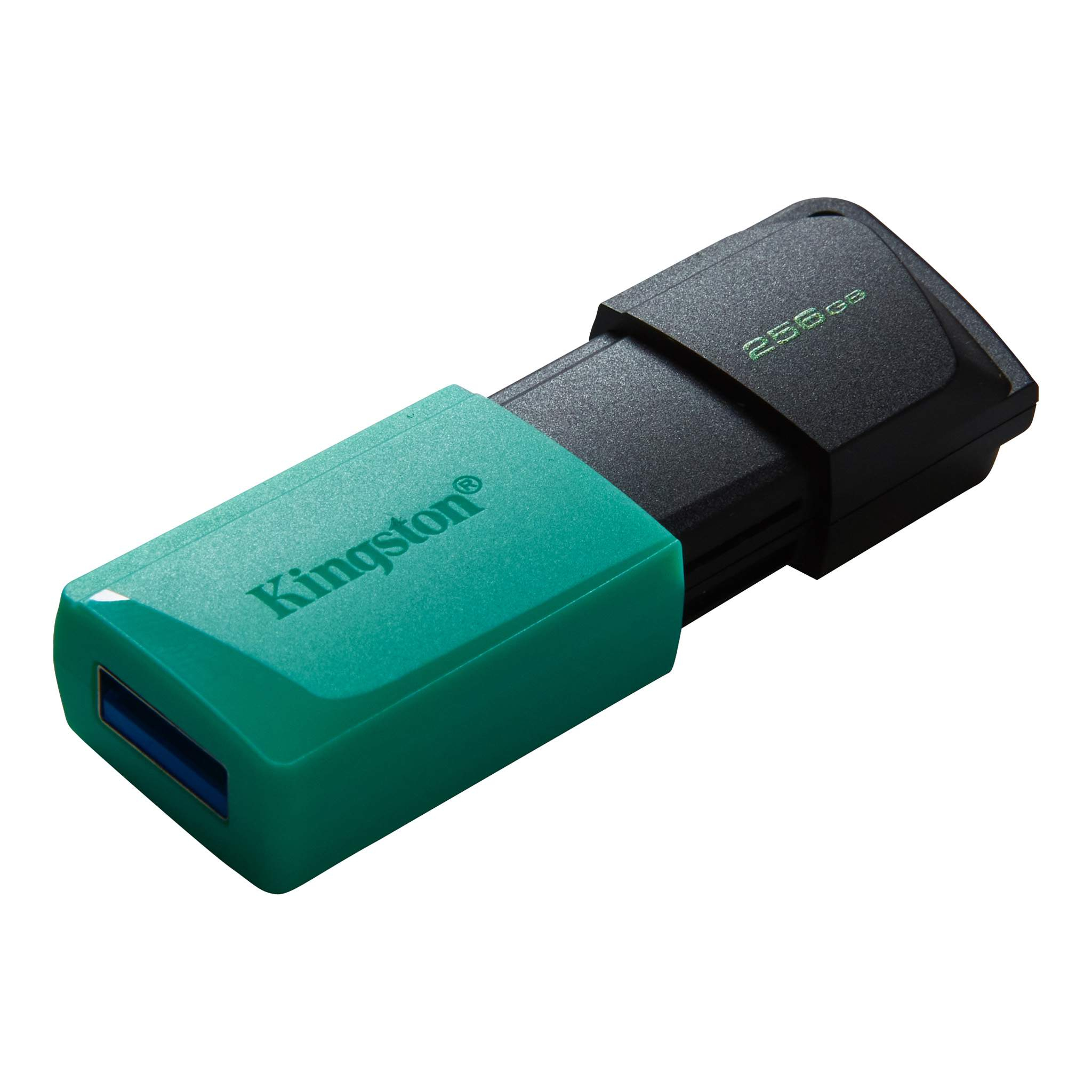 Pen Drive Kingston DataTraveler Exodia M USB 3.2 256GB Preta/Azul Turquesa 2