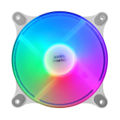 Ventoínha 120mm Mars Gaming MF-DUO FRGB Rainbow Branca image