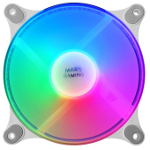 Ventoínha 120mm Mars Gaming MF-DUO FRGB Rainbow Branca image
