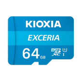 Cartão Memória Kioxia Exceria C10 UHS-I U1 microSDXC 64GB + Adaptador SD image