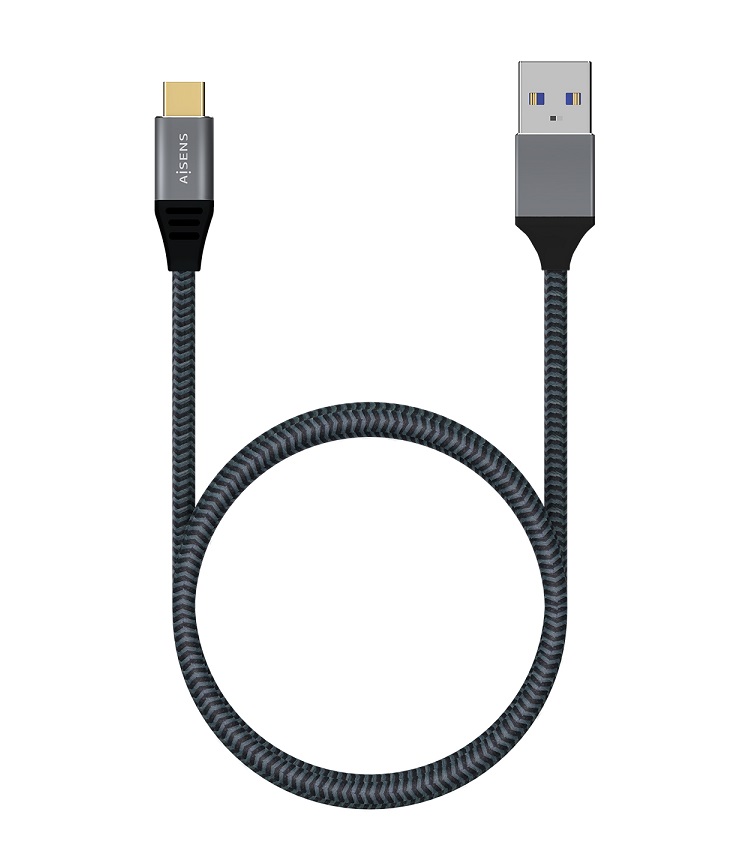 Cabo Aisens Type-C para USB 3.1 - 1m Cinzento 3