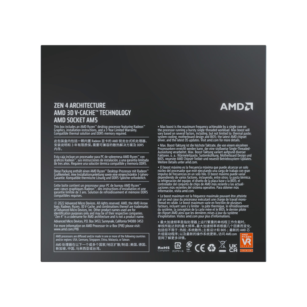 Processador AMD Ryzen 9 7900X3D 12-Core c/ Turbo 5.6GHz 4