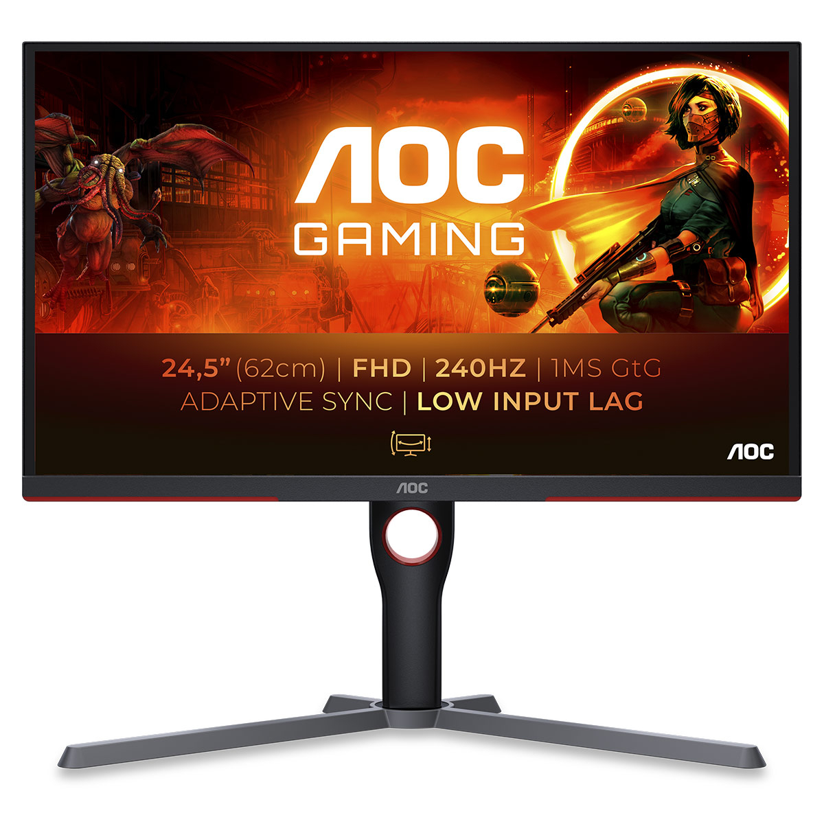 Monitor AOC 25G3ZM/BK VA 24.5 FHD 16:9 240Hz FreeSync 1