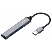 Hub USB 3.0 Aisens de 4 Portas, Alumínio, Cinza image