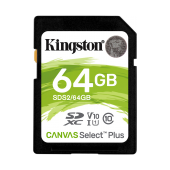 Cartão Memória Kingston Canvas Select Plus C10 U3 V30 UHS-I SDXC 64GB image