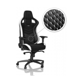 Cadeira noblechairs EPIC Real Leather Preto / Branco / Verm image