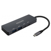 Hub USB-C 3.2 Aisens de 2 Portas USB-A e 2 Portas USB-C, Cinza image