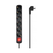 Régua Aisens 6 Tomadas Schuko 16A com Switch on/off Preta image