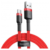 Cabo Baseus Cafule USB-A p/ USB-C 3A 1m Vermelho image