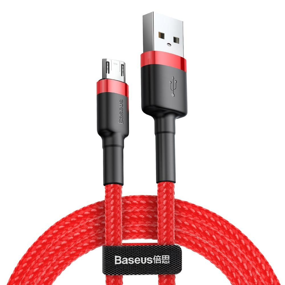 Cabo Baseus Cafule USB-A para MicroUSB 1m Vermelho 1