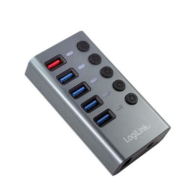Hub USB3.2 LogiLink 4x USB-A 3.2 + 1x USB-A Fast Charging 4