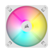 Ventoinha 120mm Corsair iCUE AR120 Digital RGB 4 Pinos PWM Branca image