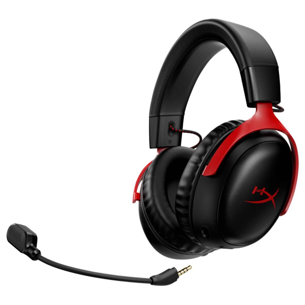 Auscultadores HyperX Cloud III DTS Wireless Preto/Vermelho 3