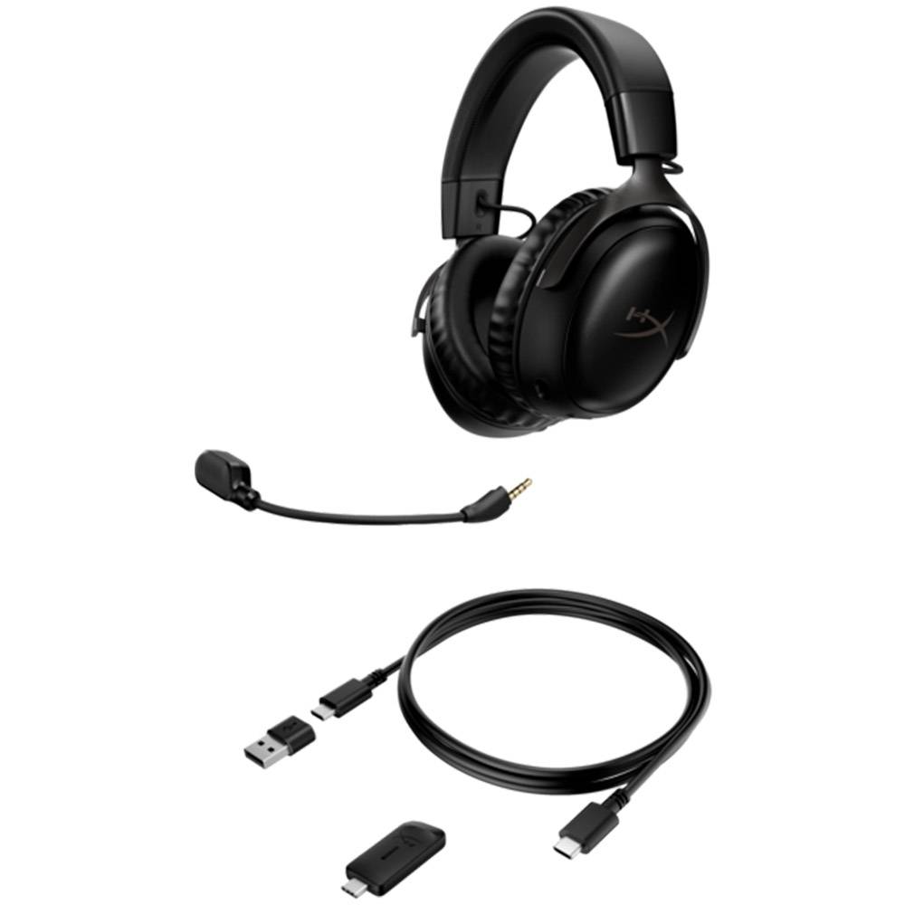 Auscultadores HyperX Cloud III DTS Wireless Preto 4