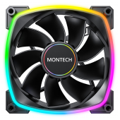 Ventoinha 140mm Montech RX140 PWM ARGB Reversed Preto image