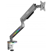 Suporte de Monitor Alpha Gamer Navi Heavy-Duty Single Monitor RGB Cinza image
