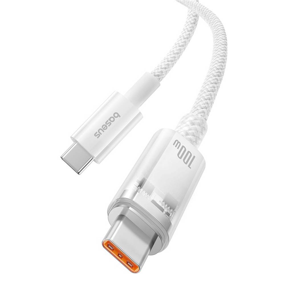 Cabo USB-C Baseus Explorer Series PD 100W 1m Branco 2