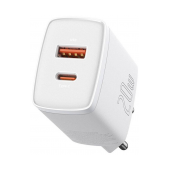 Carregador Baseus Compact CCXJ-B02 USB-C/USB-A 20W PD/QuickCharge 3.0 Branco image
