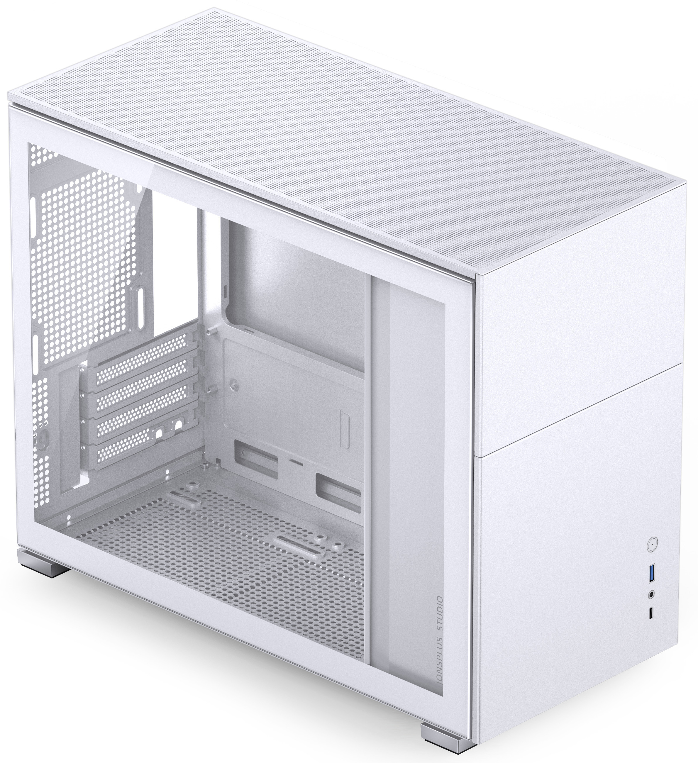 Caixa Micro-ATX Jonsbo D31 STD Vidro Temperado Branco 2