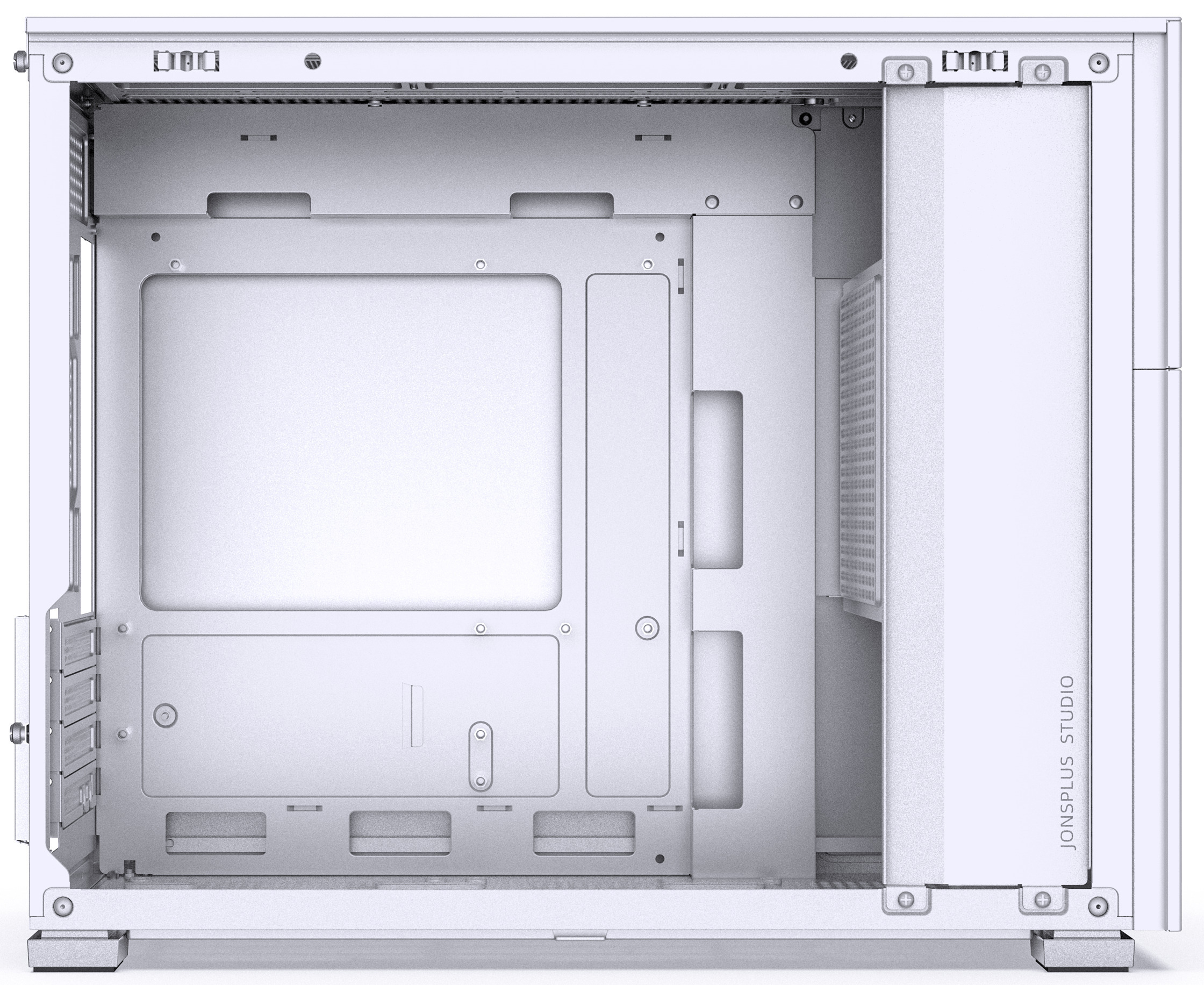 Caixa Micro-ATX Jonsbo D31 STD Vidro Temperado Branco 3