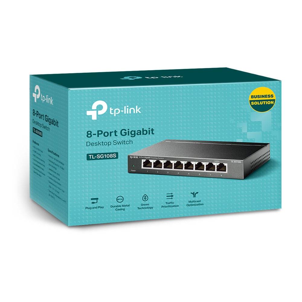 Switch TP-Link TL-SG108S 8 Portas Gigabit 2