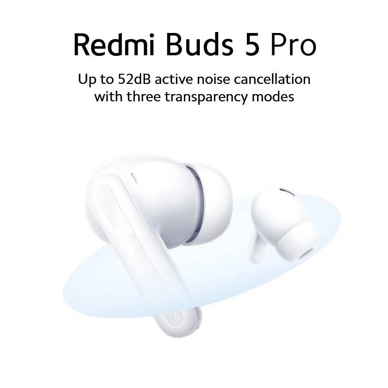 Auriculares Xiaomi Redmi Buds 5 Pro Active Noise Cancellation Bluetooth 5.3 Moonlight White 3