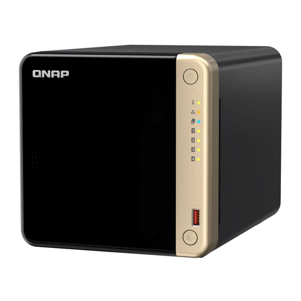 NAS QNAP TS-464-8G 4 Baías 8GB RAM Intel Celeron N5095 x86 64 Bits 3