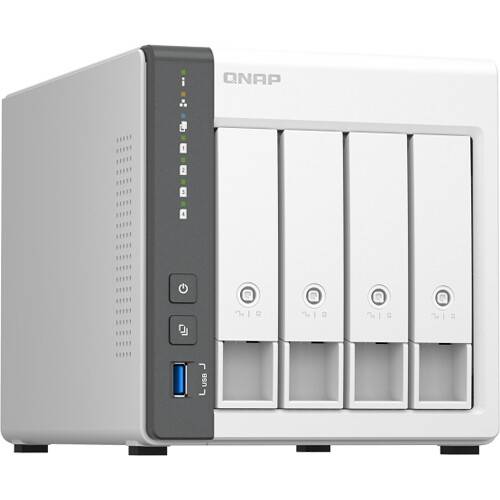 NAS Qnap TS-433 4 Baías 4GB RAM Cortex-A55 ARM 64 Bits 1