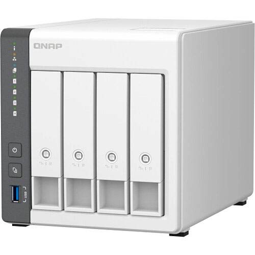 NAS Qnap TS-433 4 Baías 4GB RAM Cortex-A55 ARM 64 Bits 2