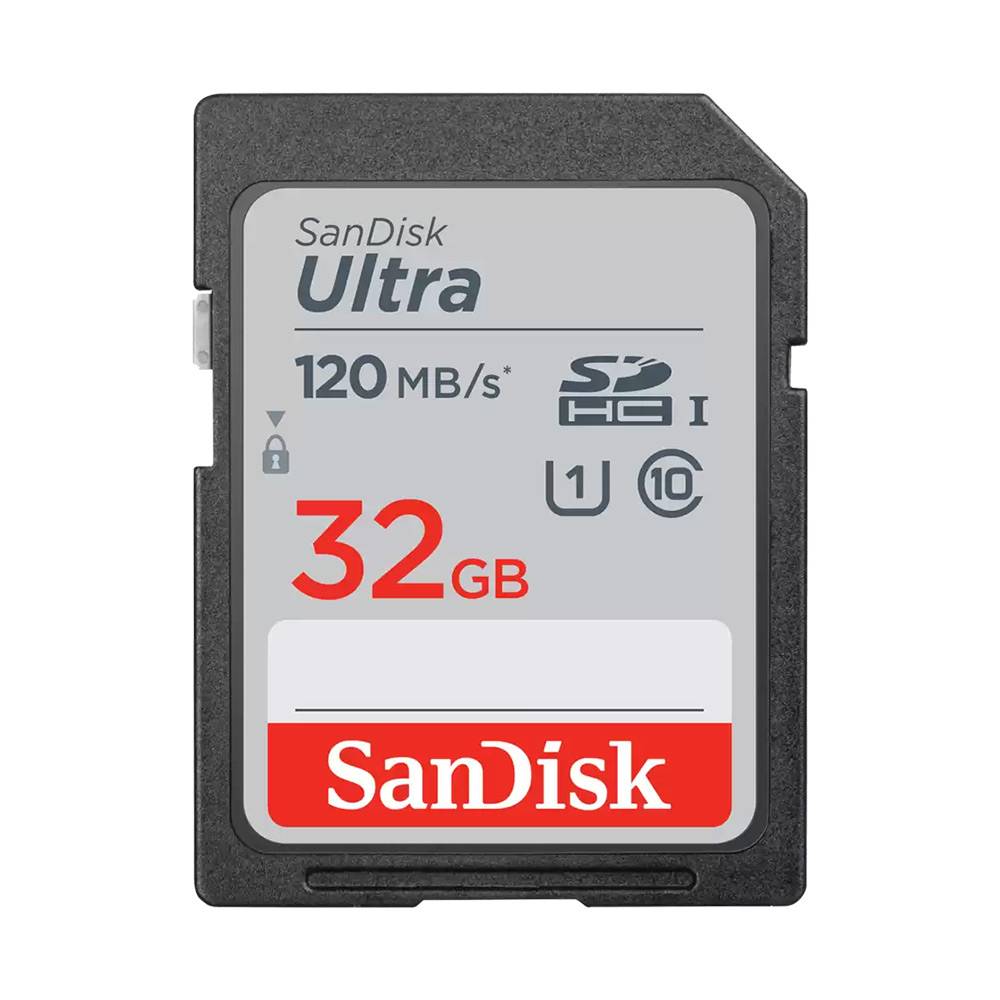 Cartão de Memória SD SanDisk Ultra 32GB SDHC UHS-I/SDXC UHS-I 120MB/s 1