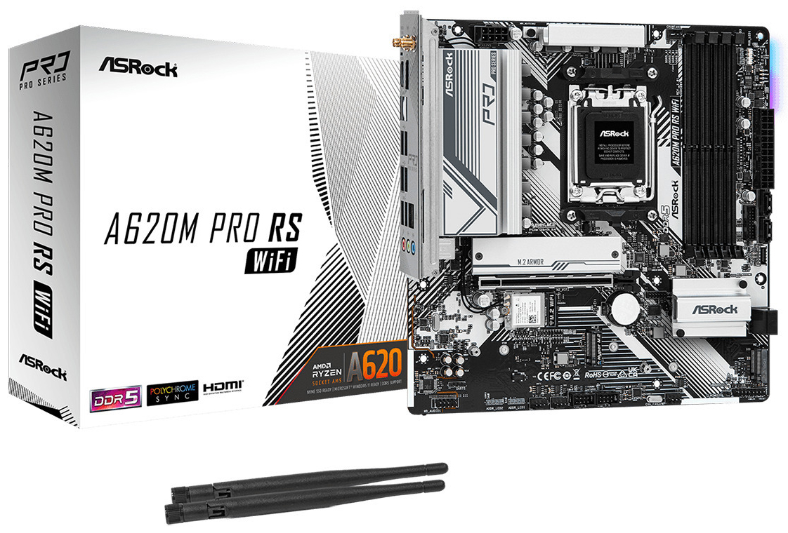 Motherboard ASRock A620M Pro RS WiFi 3