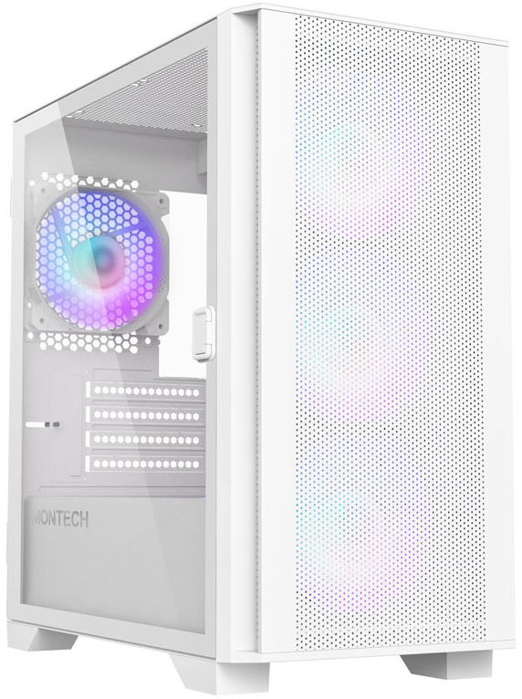 Caixa Micro-ATX Montech AIR 100 ARGB Vidro Temperado Branco 1