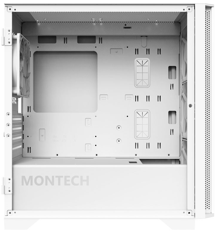 Caixa Micro-ATX Montech AIR 100 ARGB Vidro Temperado Branco 3