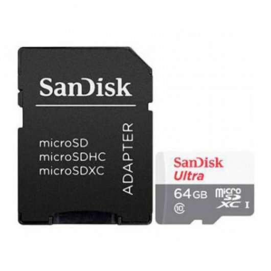 Cartão Memória SanDisk Ultra UHS-I U1 C10 microSDXC 64GB 2