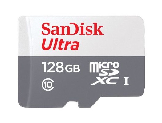 Cartão Memória SanDisk Ultra UHS-I U1 C10 microSDXC 128GB 1