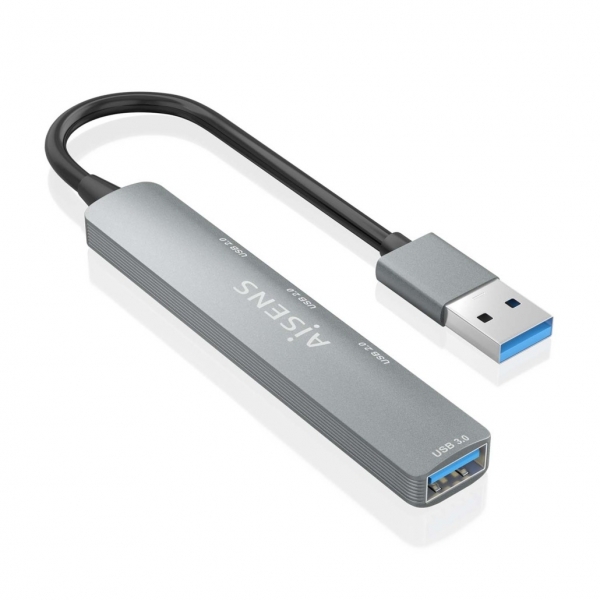 Aisens Hub USB-A 3.0 - 3x USB-A 2.0 Alumínio 2