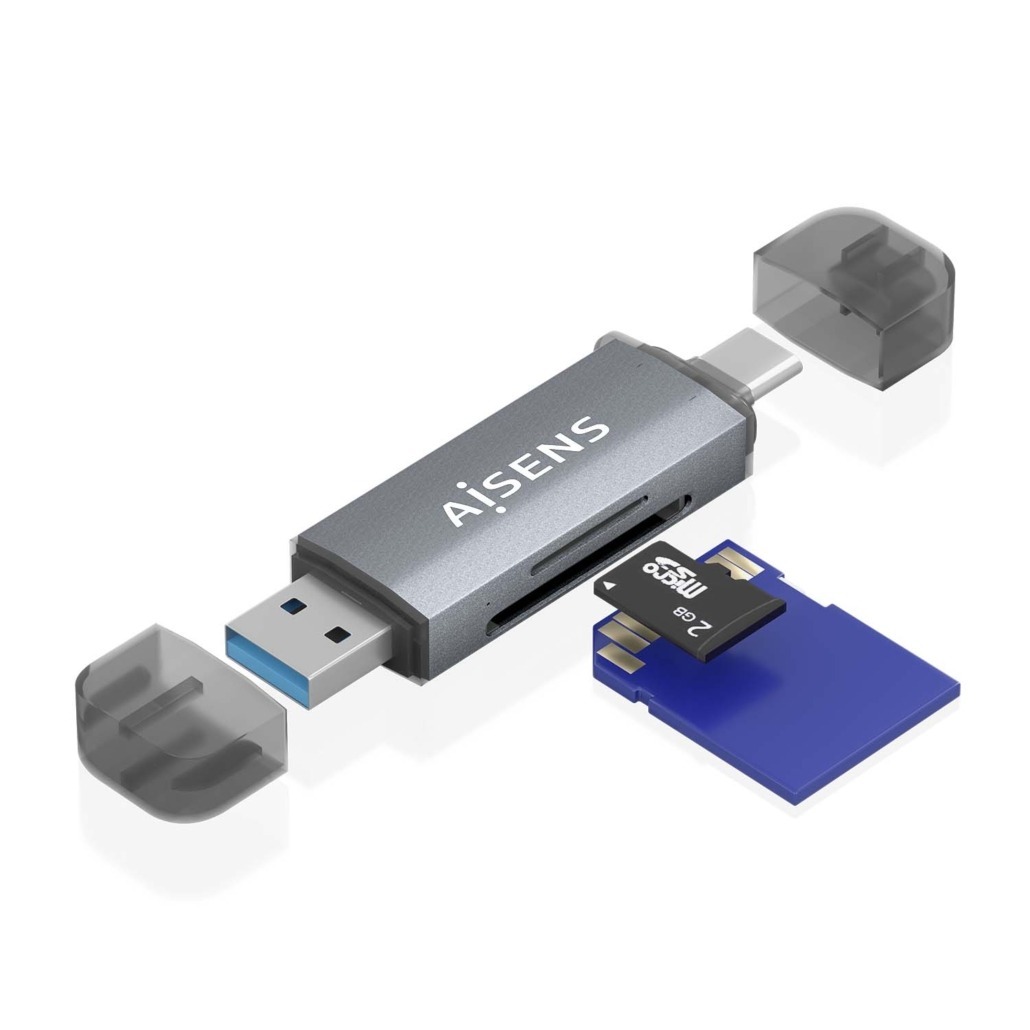 Leitor de Cartão Aisens SD, Micro SD, MMC, RS-MMC, MMC Micro, USB-A e USB-C 1