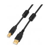 Cabo Aisens USB 2.0 Type-A M p/ Type-B M Impressora 5m Premium Preto image