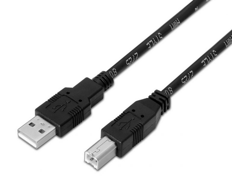 Cabo Aisens USB 2.0 Type-A M p/ Type-B M Impressora 4.5m Preto 1