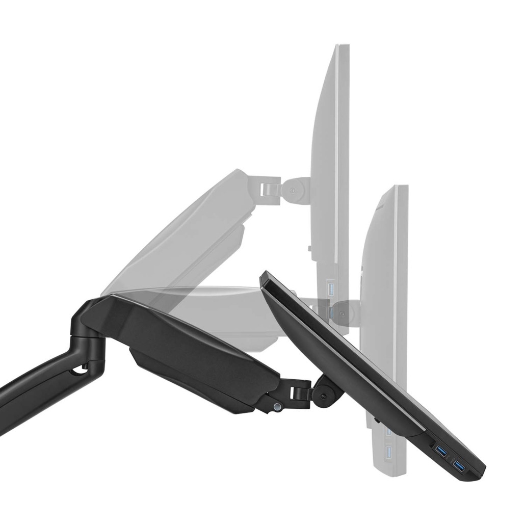 Suporte Parede Aisens para Monitor Rotativo e Inclinável (17“-32“) Preto 2