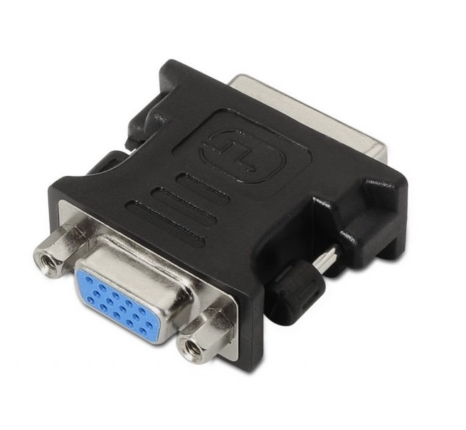 Adaptador Aisens DVI para SVGA, 24+5/Macho-HDB15/Fêmea Preto 1